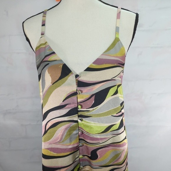 Ted Baker Warren Printed Button Through Cami Maxi Dress in DUSTY PINK Size 6 US - Picture 3 of 13